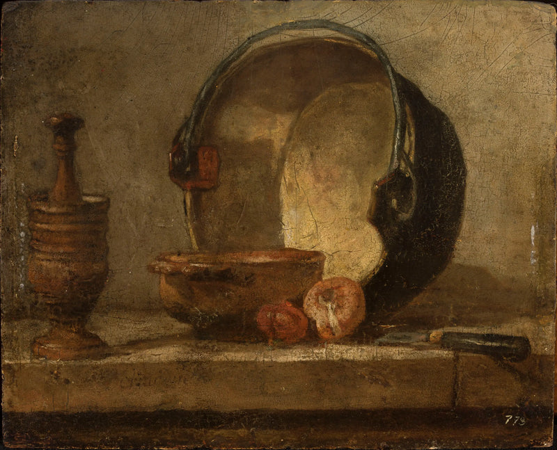 Mutfak Gereçleriyle Natürmort - Jean Simeón Chardin