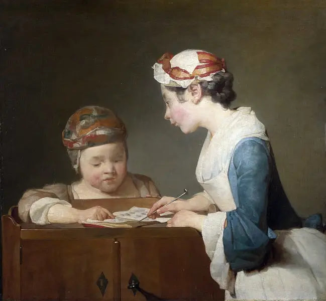 Genç öğretmen - Jean Simeón Chardin