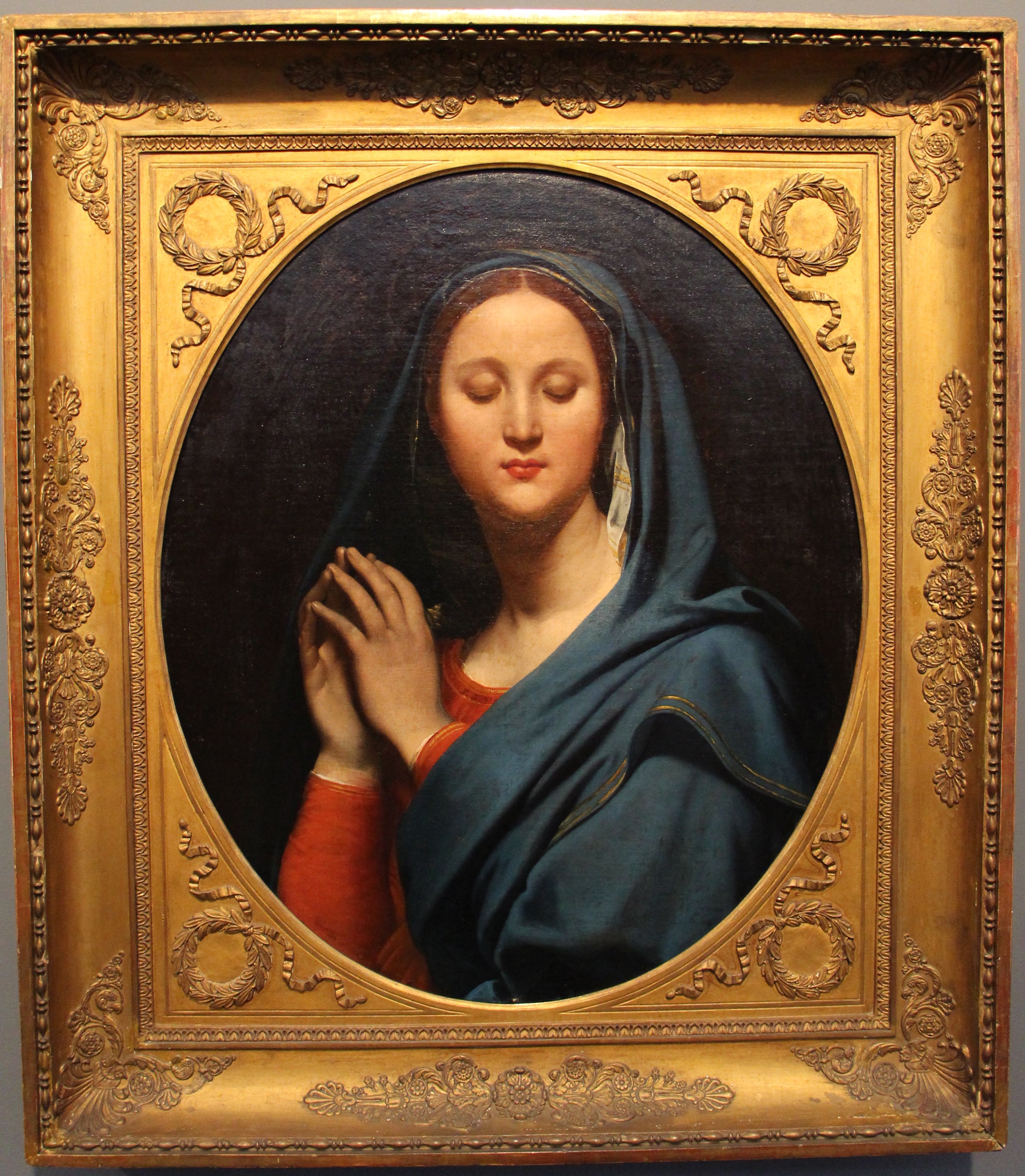 Mavi Peçeli Meryem - Jean-Auguste-Dominique Ingres