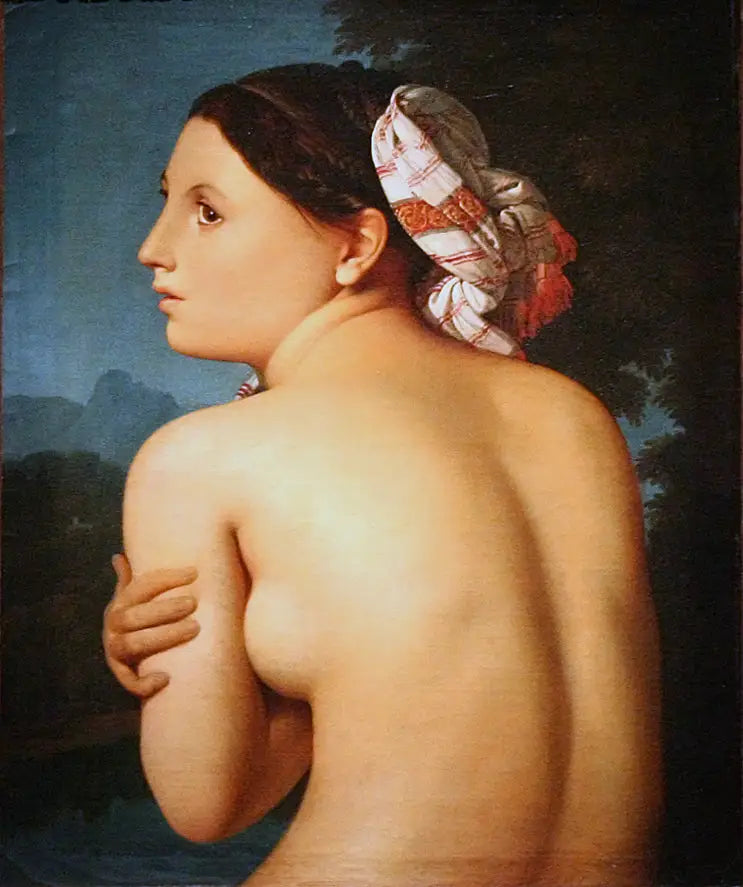 Yarım Vücut Banyo Yapan - Jean-Auguste-Dominique Ingres