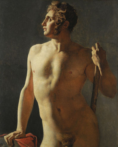 Torse (boydan boya resmedilmiş) - Jean-Auguste-Dominique Ingres