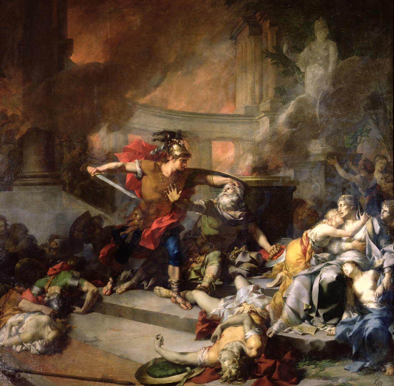 Mort de Priam - Jean-Baptiste Regnault
