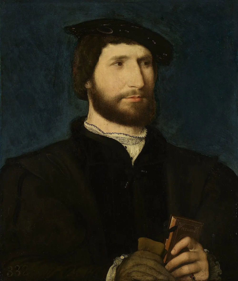 Portrait d’un homme tenant un volume de Pétrarque - Jean Clouet - Alpha Reproduction