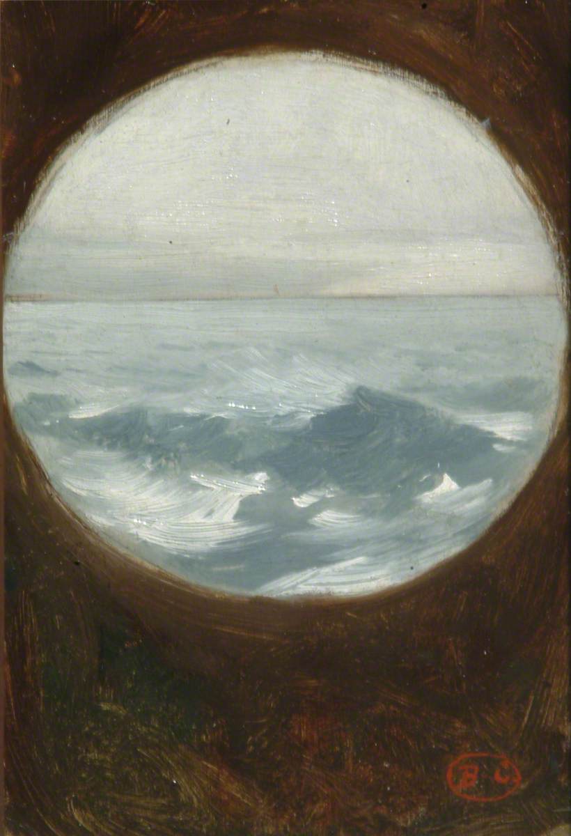 Mer agitée vue de l'hôtel Métropole - Jean-Joseph Benjamin-Constant