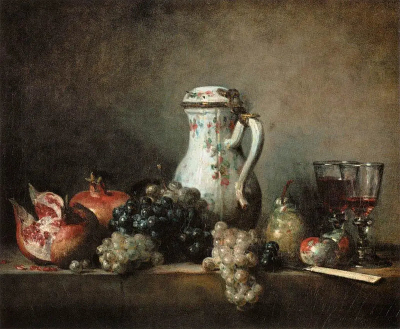 Üzümler ve Narlar - Jean Simeón Chardin