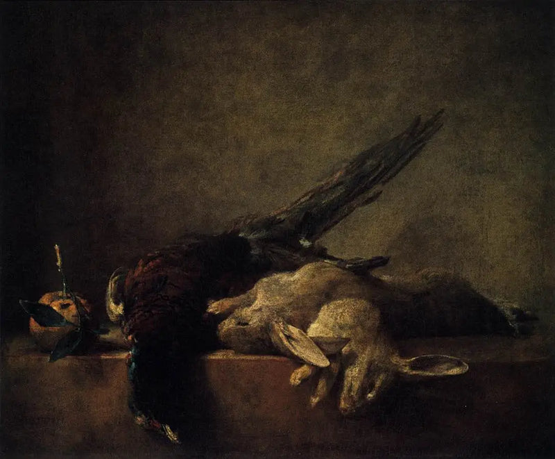 Doğa Manzarası ve Av Hayvanları - Jean Siméon Chardin
