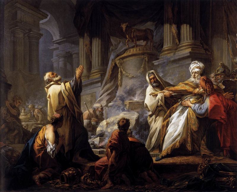 Jéroboam sacrifiant aux idoles - Jean-Honoré Fragonard