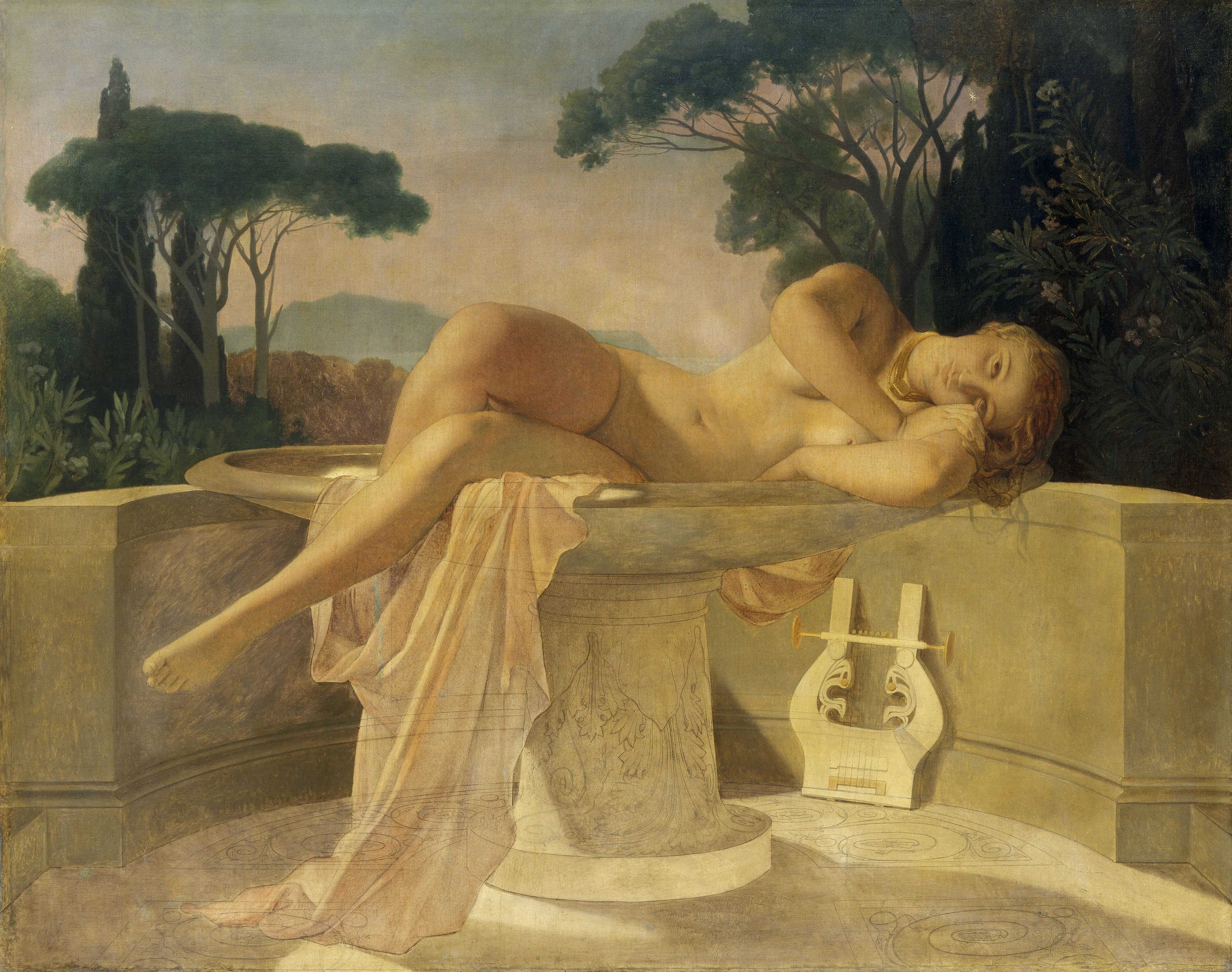 Jeune Fille dans un vase - Paul Delaroche