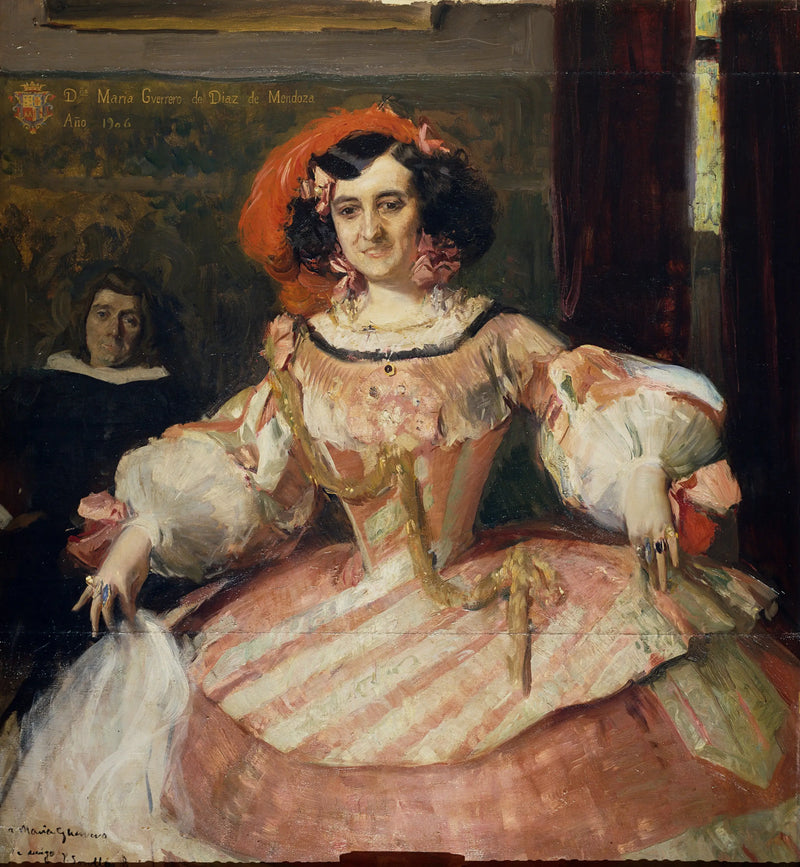 Aktris María Guerrero olarak « La dame boba » - Joaquín Sorolla