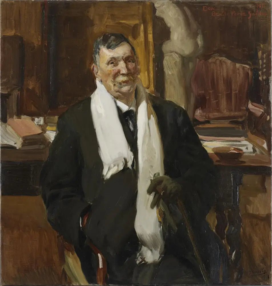 Reproduction du tableau « Benito Pérez Galdós - Joaquín Sorolla » par Alpha Reproduction en peinture à l’huile