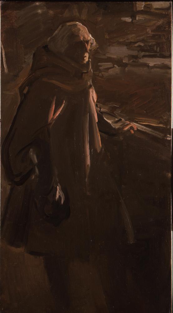 Reproduction du tableau « Colomb quittant Palos (de nuit, profil droit) - Joaquín Sorolla » par Alpha Reproduction en peinture à l’huile