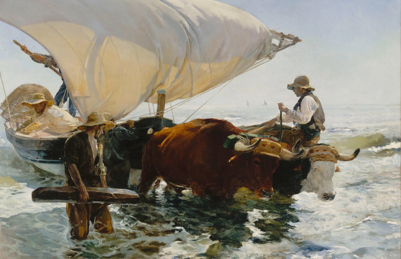 Balık Dönüşü: Kayığın Çekilmesi - Joaquín Sorolla