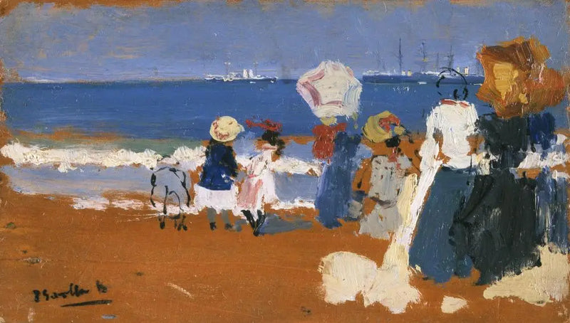 Aziz Sebastien (Şemsiye) - Joaquín Sorolla