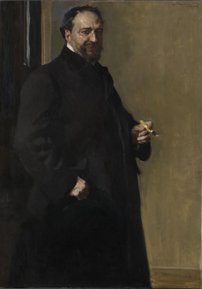 Reproduction du tableau « Vicente Blasco Ibáñez - Joaquín Sorolla » par Alpha Reproduction en peinture à l’huile