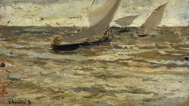 Limandan Ayrılan Botlar, Asturya - Joaquín Sorolla