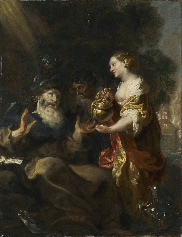 La tentation de saint Antoine - Johann Liss