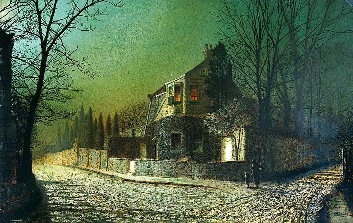 Yew Court Scalby près de Scarborough - John Atkinson Grimshaw - Alpha Reproduction
