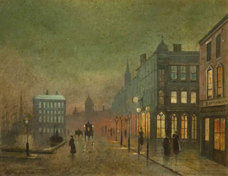 Liverpol Limanları (panel 2/5) - John Atkinson Grimshaw