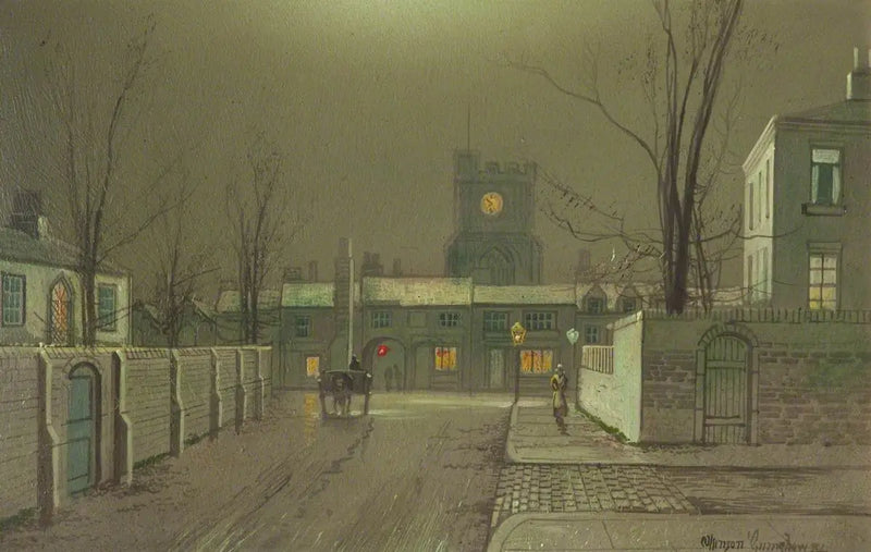 Liverpol Rıhtımları (panel 4/5) - John Atkinson Grimshaw