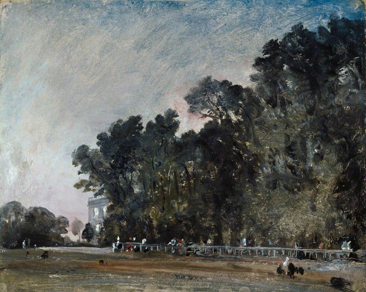 Étude de paysage : scène dans un parc - John Constable