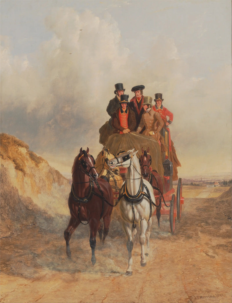 Kral Postası Arabası Yolda - John Frederick Herring, Sr.