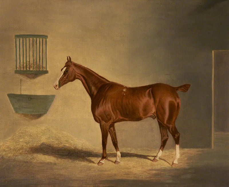 Bir kızıl at ahırda - John Frederick Herring, Sr.