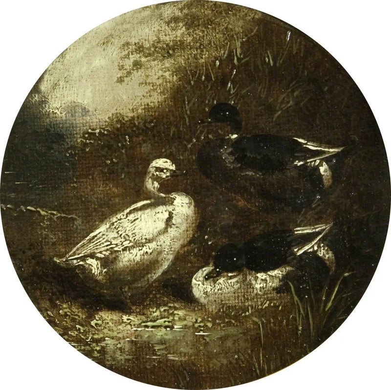 Sekiz dairesel çiftlik sahnesi: Ördekler - John Frederick Herring, Sr.