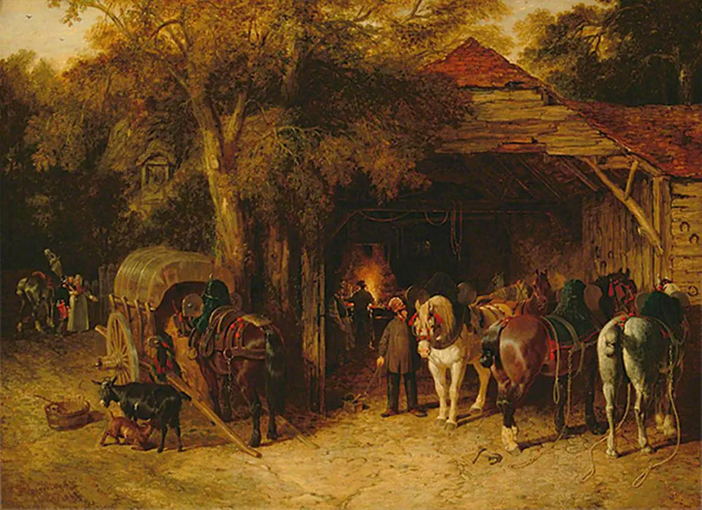 Les forgerons - John Frederick Herring Sr. - Alpha Reproduction