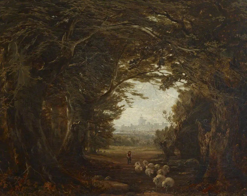 Windsor Ormanı'nda Bir Bakış - John Frederick Kensett