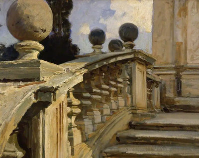 Reproduction du tableau « Une balustrade - John Singer Sargent » par Alpha Reproduction en peinture à l’huile