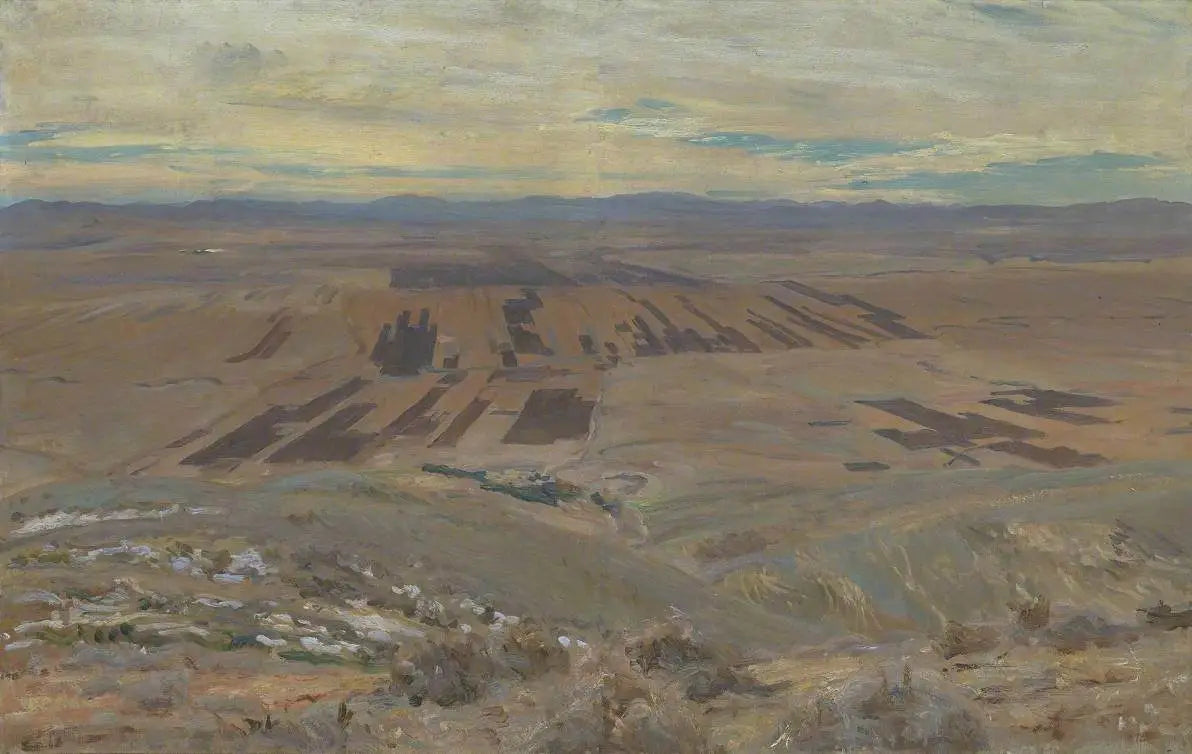 Reproduction du tableau « Les plaines d'Esdraelon - John Singer Sargent » par Alpha Reproduction en peinture à l’huile