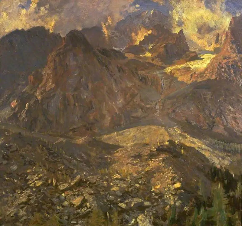 Reproduction du tableau « Val d'Aoste - John Singer Sargent » par Alpha Reproduction en peinture à l’huile