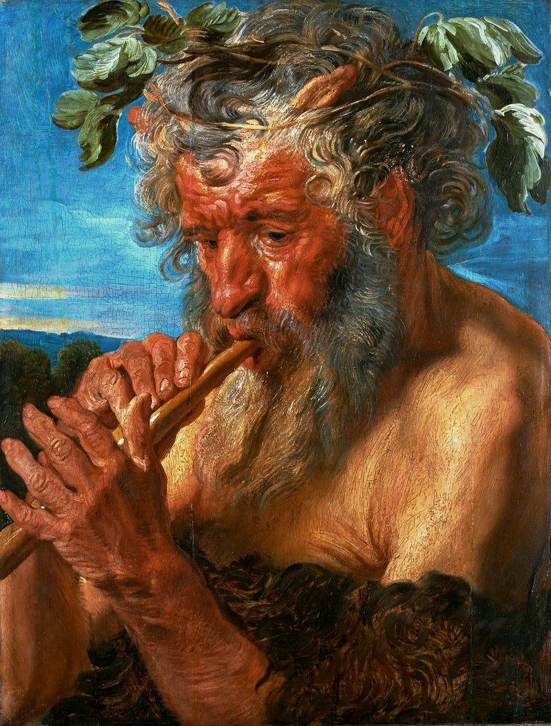 Satyre jouant de la flûte - Jacob Jordaens