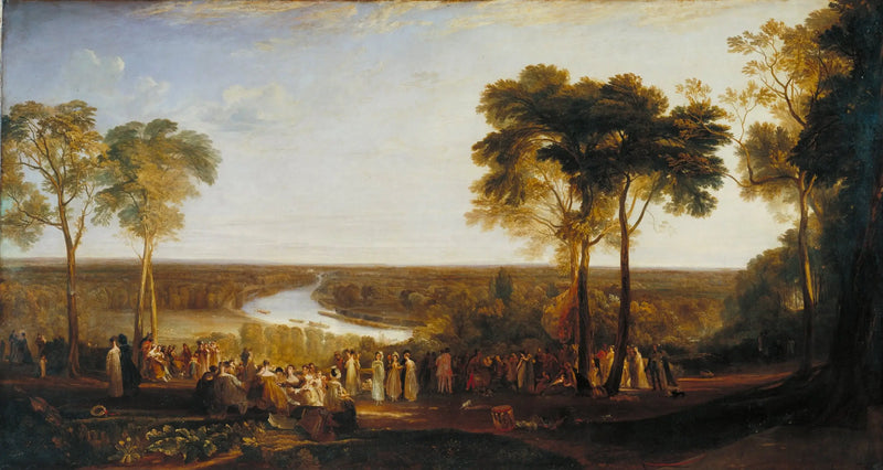 İngiltere: Richmond Hill, Prens Regent'in Doğum Günü - J. M. W. Turner