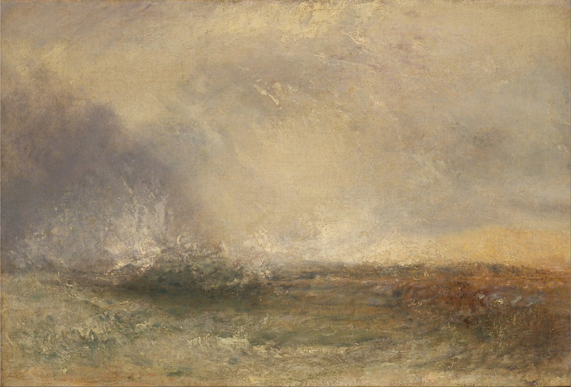 Fırtınalı Deniz Kıyıya Vuruyor - J. M. W. Turner