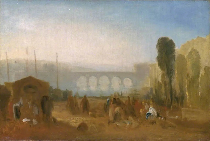 Dieppe: Quai Henri IV'den Liman - J. M. W. Turner