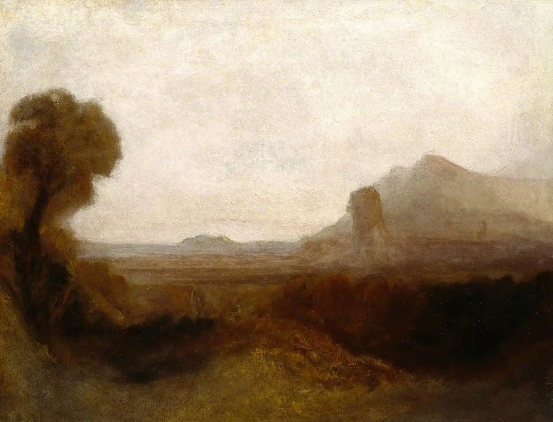 Bir Kule ile İtalyan Manzarası - J. M. W. Turner