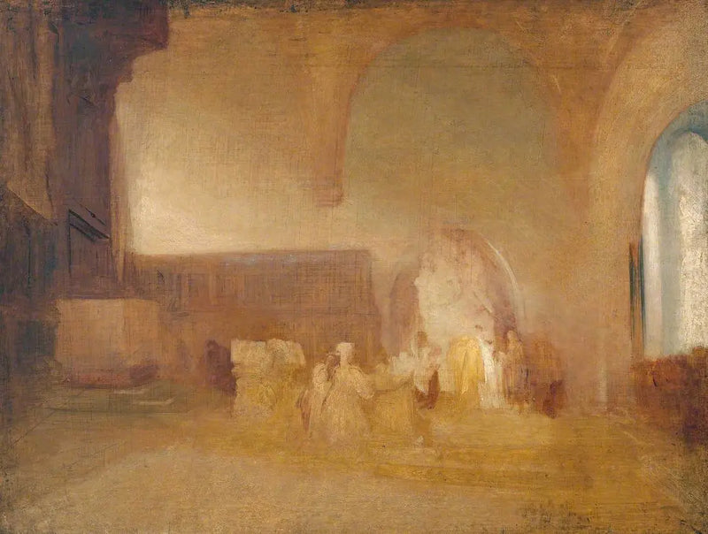 Bir Kilise veya Sütunlu Salon Manzarası - J. M. W. Turner