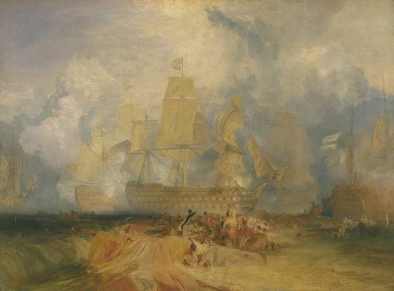 'Trafalgar Savaşı' için İkinci Taslak - J. M. W. Turner
