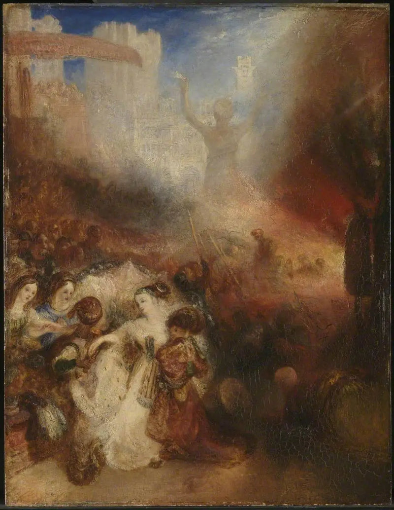Ateşli Fırında Şedrack, Meşak ve Abednego - J. M. W. Turner