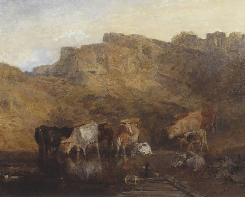 Sessiz Harabe, Suda Sığırlar; Bir Taslak, Akşam - J. M. W. Turner