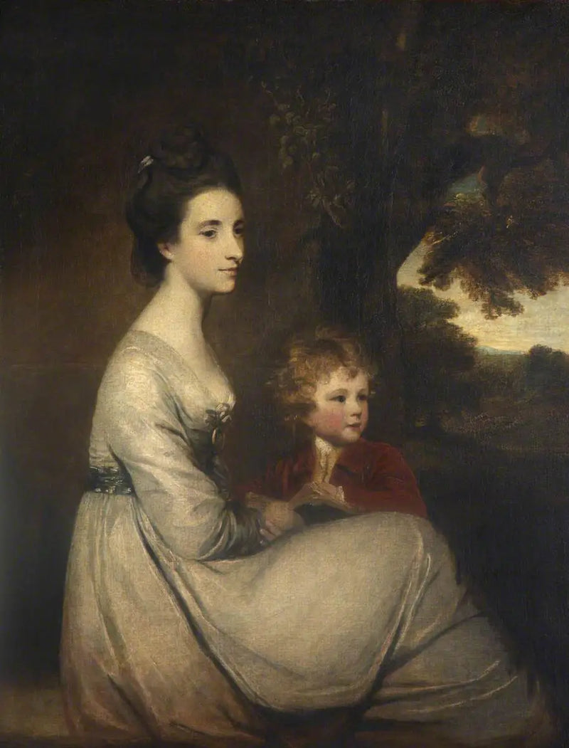 Jemima, Cornwallis marquise ve oğlu (daha sonra Lord Brome) - Joshua Reynolds