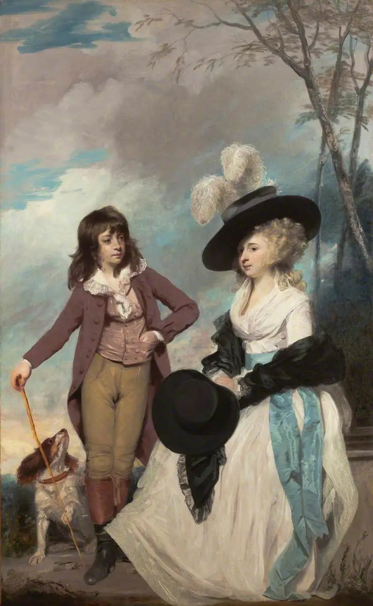 Maria Marow Gideon ve kardeşi William - Joshua Reynolds