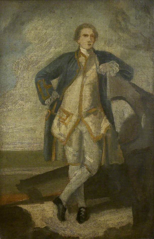 Esquisse pour un portrait du capitaine Philemon Pownall, RN - Joshua Reynolds