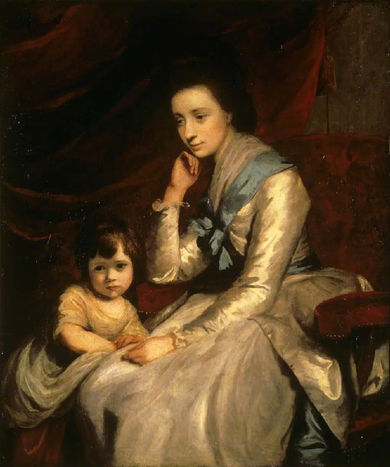 Saygıdeğer Theresa Robinson, Mme Parker (1744-1775) ve oğlu, John Parker, gelecekteki Morley 1. Kontu (1772-1840) - Joshua Reynolds