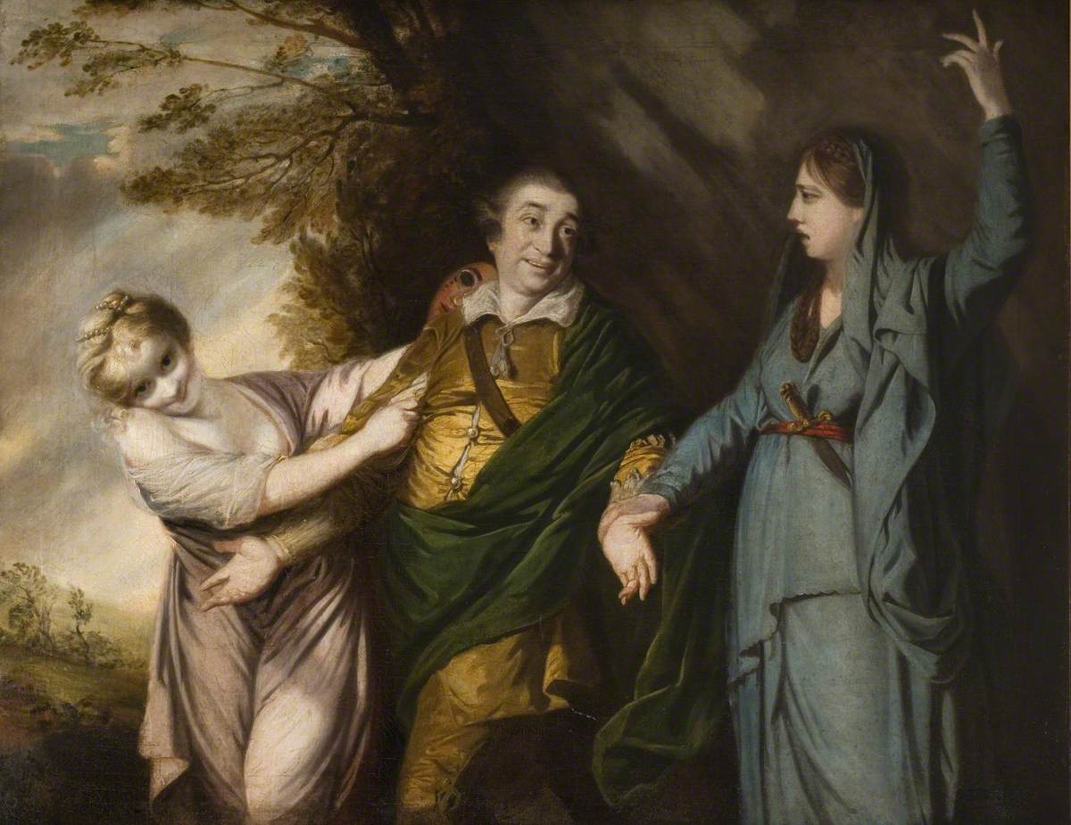 David Garrick entre tragédie et comédie - Joshua Reynolds