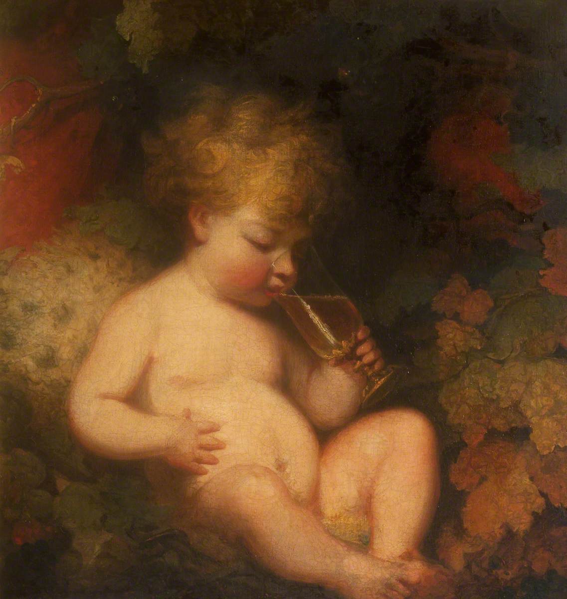 Henry George Herbert, plus tard 2e comte de Carnarvon (1772-1833) dans le rôle de l'enfant Bacchus - Joshua Reynolds