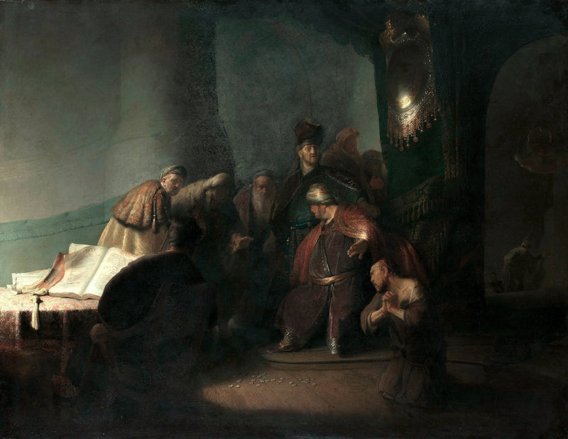 Judas otuz gümüş parayı iade ediyor - Rembrandt