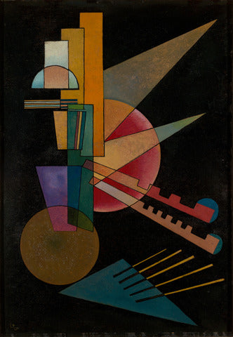 Reproduction du tableau « Interprétation abstraite - Vassily Kandinsky » par Alpha Reproduction en peinture à l’huile