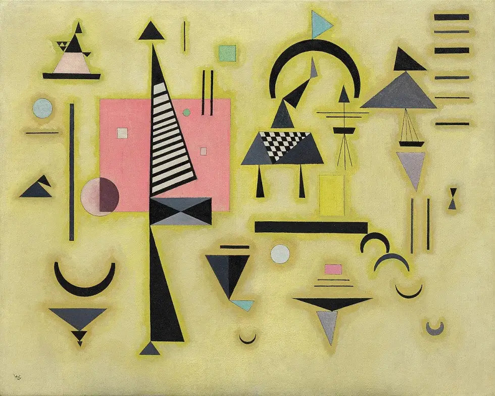 Reproduction du tableau « Rose décisive - Vassily Kandinsky » par Alpha Reproduction en peinture à l’huile